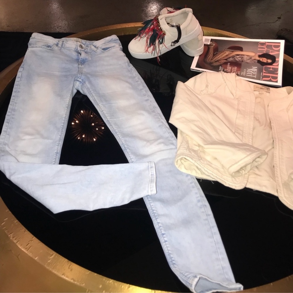 TopShop high waist skinnies